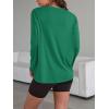 imageTrendy Queen Womens Oversized Long Sleeve T Shirts 2025 Basic Crewneck Tee Fall Tops Casual Workout Y2K ClothesGreen