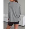 imageTrendy Queen Womens Oversized Long Sleeve T Shirts 2025 Basic Crewneck Tee Fall Tops Casual Workout Y2K ClothesGrey