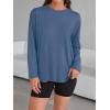 imageTrendy Queen Womens Oversized Long Sleeve T Shirts 2025 Basic Crewneck Tee Fall Tops Casual Workout Y2K ClothesHazeblue