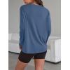 imageTrendy Queen Womens Oversized Long Sleeve T Shirts 2025 Basic Crewneck Tee Fall Tops Casual Workout Y2K ClothesHazeblue