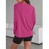 imageTrendy Queen Womens Oversized Long Sleeve T Shirts 2025 Basic Crewneck Tee Fall Tops Casual Workout Y2K ClothesHotpink