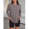 imageTrendy Queen Womens Oversized Long Sleeve T Shirts 2025 Basic Crewneck Tee Fall Tops Casual Workout Y2K ClothesNetmeg