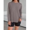 imageTrendy Queen Womens Oversized Long Sleeve T Shirts 2025 Basic Crewneck Tee Fall Tops Casual Workout Y2K ClothesNetmeg