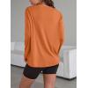 imageTrendy Queen Womens Oversized Long Sleeve T Shirts 2025 Basic Crewneck Tee Fall Tops Casual Workout Y2K ClothesOrange