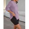imageTrendy Queen Womens Oversized Long Sleeve T Shirts 2025 Basic Crewneck Tee Fall Tops Casual Workout Y2K ClothesPurple
