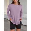 imageTrendy Queen Womens Oversized Long Sleeve T Shirts 2025 Basic Crewneck Tee Fall Tops Casual Workout Y2K ClothesPurple