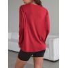 imageTrendy Queen Womens Oversized Long Sleeve T Shirts 2025 Basic Crewneck Tee Fall Tops Casual Workout Y2K ClothesRed