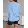 imageTrendy Queen Womens Oversized Long Sleeve T Shirts 2025 Basic Crewneck Tee Fall Tops Casual Workout Y2K ClothesSkyblue
