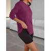 imageTrendy Queen Womens Oversized Long Sleeve T Shirts 2025 Basic Crewneck Tee Fall Tops Casual Workout Y2K ClothesWine