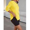imageTrendy Queen Womens Oversized Long Sleeve T Shirts 2025 Basic Crewneck Tee Fall Tops Casual Workout Y2K ClothesYellow