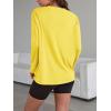 imageTrendy Queen Womens Oversized Long Sleeve T Shirts 2025 Basic Crewneck Tee Fall Tops Casual Workout Y2K ClothesYellow