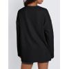 imageTrendy Queen Womens Oversized Sweatshirt Pullover Long Sleeve Shirts Casual Fall Fashion 2025 Winter ClothesBlack