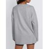 imageTrendy Queen Womens Oversized Sweatshirt Pullover Long Sleeve Shirts Casual Fall Fashion 2025 Winter ClothesGrey