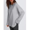 imageTrendy Queen Womens Oversized Sweatshirt Pullover Long Sleeve Shirts Casual Fall Fashion 2025 Winter ClothesGrey