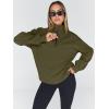 imageTrendy Queen Womens Oversized Sweatshirts Fall Fashion Hoodies Half Zip Pullover Long Sleeve Shirts Clothes OutfitsArmygreen