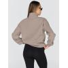 imageTrendy Queen Womens Oversized Sweatshirts Fall Fashion Hoodies Half Zip Pullover Long Sleeve Shirts Clothes OutfitsCoffeegrey