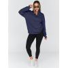 imageTrendy Queen Womens Oversized Sweatshirts Fall Fashion Hoodies Half Zip Pullover Long Sleeve Shirts Clothes OutfitsDarkblue