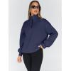 imageTrendy Queen Womens Oversized Sweatshirts Fall Fashion Hoodies Half Zip Pullover Long Sleeve Shirts Clothes OutfitsDarkblue