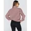 imageTrendy Queen Womens Oversized Sweatshirts Fall Fashion Hoodies Half Zip Pullover Long Sleeve Shirts Clothes OutfitsDarkpink