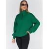 imageTrendy Queen Womens Oversized Sweatshirts Fall Fashion Hoodies Half Zip Pullover Long Sleeve Shirts Clothes OutfitsGrass