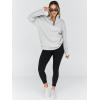 imageTrendy Queen Womens Oversized Sweatshirts Fall Fashion Hoodies Half Zip Pullover Long Sleeve Shirts Clothes OutfitsGrey
