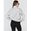 imageTrendy Queen Womens Oversized Sweatshirts Fall Fashion Hoodies Half Zip Pullover Long Sleeve Shirts Clothes OutfitsGrey