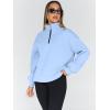 imageTrendy Queen Womens Oversized Sweatshirts Fall Fashion Hoodies Half Zip Pullover Long Sleeve Shirts Clothes OutfitsLightblue