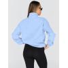 imageTrendy Queen Womens Oversized Sweatshirts Fall Fashion Hoodies Half Zip Pullover Long Sleeve Shirts Clothes OutfitsLightblue