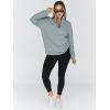 imageTrendy Queen Womens Oversized Sweatshirts Fall Fashion Hoodies Half Zip Pullover Long Sleeve Shirts Clothes OutfitsLightgreen