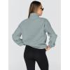 imageTrendy Queen Womens Oversized Sweatshirts Fall Fashion Hoodies Half Zip Pullover Long Sleeve Shirts Clothes OutfitsLightgreen