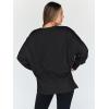 imageTrendy Queen Womens Oversized Sweatshirts Hoodies Crewneck Shirts Fall Outfits Teen Girls Y2k Winter ClothesBlack