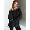 imageTrendy Queen Womens Oversized Sweatshirts Hoodies Crewneck Shirts Fall Outfits Teen Girls Y2k Winter ClothesBlack