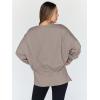 imageTrendy Queen Womens Oversized Sweatshirts Hoodies Crewneck Shirts Fall Outfits Teen Girls Y2k Winter ClothesCoffeegrey