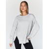 imageTrendy Queen Womens Oversized Sweatshirts Hoodies Crewneck Shirts Fall Outfits Teen Girls Y2k Winter ClothesGrey