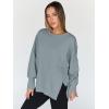 imageTrendy Queen Womens Oversized Sweatshirts Hoodies Crewneck Shirts Fall Outfits Teen Girls Y2k Winter ClothesGreygreen