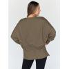 imageTrendy Queen Womens Oversized Sweatshirts Hoodies Crewneck Shirts Fall Outfits Teen Girls Y2k Winter ClothesLight Coffee
