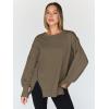 imageTrendy Queen Womens Oversized Sweatshirts Hoodies Crewneck Shirts Fall Outfits Teen Girls Y2k Winter ClothesLight Coffee