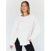imageTrendy Queen Womens Oversized Sweatshirts Hoodies Crewneck Shirts Fall Outfits Teen Girls Y2k Winter ClothesWhite