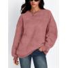 imageTrendy Queen Womens Oversized Sweatshirts Hoodies Long Sleeve Pullover Sweaters Fall Fashion Outfits Clothes 2024Pink