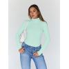 imageTrendy Queen Womens Turtleneck Long Sleeve Shirts Fall Fashion Basic Thermal Underwear Tops Winter Clothes 2025Sage