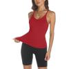 imageTrendy Queen Womens Workout Tank Tops Racerback Summer 2025 Camisole Top V Neck Ribbed Sleeveless Beach Fashion ClothesRed