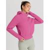imageTrendy Queen Womens Zip Up Hoodies Jackets Cropped Sweatshirts Fleece Fall Outfits Casual Comfy Y2k Tops Winter Clothes 2025Hotpink