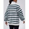 imageTrendy Queen Womens Zip Up Hoodies Oversized Sweatshirts Preppy Clothes Fall Teen Girls Outfits Fashion Crewneck PulloverCadetbluewhite