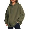 imageTrendy Queen Womens Oversized Hoodies Fleece Hooded Sweatshirts Casual Pullover Fall Winter Outfits Long Sleeve Tops 2025Armygreen