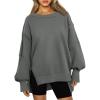 imageTrendy Queen Womens Oversized Sweatshirts Hoodies Crewneck Shirts Fall Outfits Teen Girls Y2k Winter ClothesDarkgrey