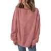 imageTrendy Queen Womens Oversized Sweatshirts Hoodies Long Sleeve Pullover Sweaters Fall Fashion Outfits Clothes 2024Pink