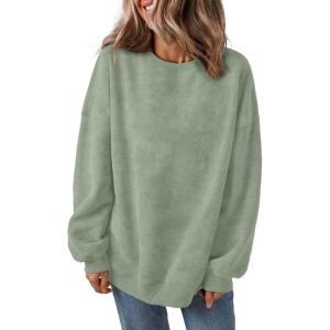 imageTrendy Queen Womens Oversized Sweatshirts Hoodies Long Sleeve Pullover Sweaters Fall Fashion Outfits Clothes 2024Green