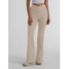 imageTrendy Queen Flare Leggings for Women Wide Leg Yoga Pants V Crossover High Waisted Bootcut Work Pants Fall Outfits 2025Khaki