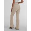 imageTrendy Queen Flare Leggings for Women Wide Leg Yoga Pants V Crossover High Waisted Bootcut Work Pants Fall Outfits 2025Khaki