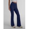 imageTrendy Queen Flare Leggings for Women Wide Leg Yoga Pants V Crossover High Waisted Bootcut Work Pants Fall Outfits 2025Navy